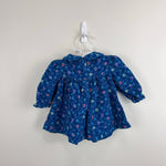 Load image into Gallery viewer, Vintage Gymboree Blue Floral Corduroy Dress Newborn 3-6 Months
