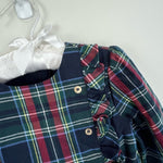 Load image into Gallery viewer, Mayoral Plaid Ruffle Long Sleeve Party Dress 24 Months
