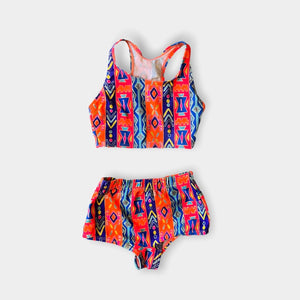 Vintage All Waves Two Piece Bathing Suit 7