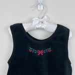Load image into Gallery viewer, Vintage OshKosh B'gosh Black Velour Jumper Dress 5T USA
