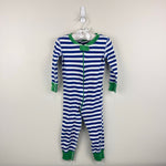 Load image into Gallery viewer, Hanna Andersson Blue Striped Pajamas 80 cm 18-24 Months
