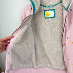 Load image into Gallery viewer, Mini Boden Shaggy Lined Hoodie Provence Dusty Pink Multi Spot 11-12
