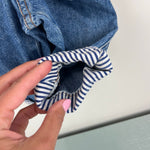 Load image into Gallery viewer, Vintage Chicote Clown Applique Blue Jean Overalls Baby
