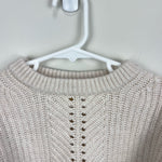 Load image into Gallery viewer, Mini Boden Girls Rainbow Rib Sweater Ecru 8-9
