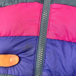 Load image into Gallery viewer, L.L. Bean Kids Long Down Jacket Colorblock Navy Berry M 5-6
