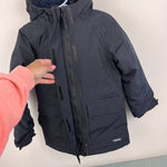 Load image into Gallery viewer, Lands' End Squall Fleece Lined Waterproof Insulated Winter Parka Black S 4T
