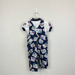 Load image into Gallery viewer, Vintage OshKosh B'gosh Worldwide Traveler Overalls Set 3-6 Months USA
