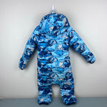 Load image into Gallery viewer, The North Face Thermoball Eco Bunting One Piece Snow Suit Shady Blue 18-24 Months NWOT
