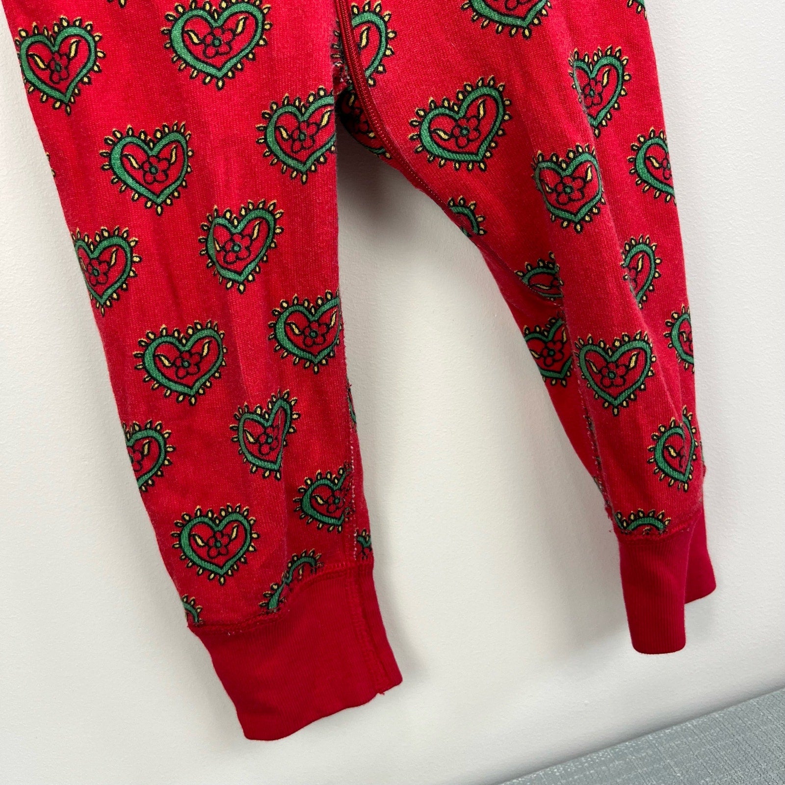 Hanna Andersson Red Heart Pajamas 80 cm 18-24 Months