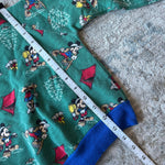 Load image into Gallery viewer, Vintage Mickey's Stuff for Kids Green Camping Sweatsuit 3T USA
