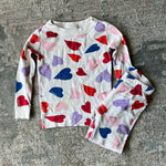 Load image into Gallery viewer, Hanna Andersson Loved Heart Print Pajamas 90 cm 3T
