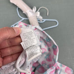 Load image into Gallery viewer, Vintage Carter's Lace Ruffle Strawberry Footie Romper 3-6 Months USA
