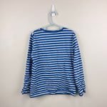 Load image into Gallery viewer, Mini Boden Lift-the-flap Trash Truck T-Shirt Elizabethan Blue/Ivory Stripe 7-8

