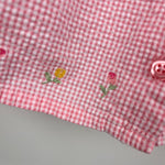 Load image into Gallery viewer, Vintage Gymboree Pink Plaid Flower Dress 6-12 Months
