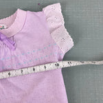 Load image into Gallery viewer, Vintage Healthtex Purple Pointelle T-Shirt 24 Months USA
