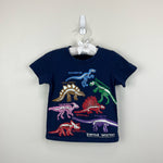 Load image into Gallery viewer, Educational Graphic T-Shirt Starboard Blue Dinosaur Skeletons 4T
