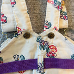 Load image into Gallery viewer, Vintage OshKosh B'gosh Whipper Snappers Floral Suspender Bibs 6 USA NWT
