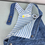Load image into Gallery viewer, Mini Boden Blue Jean Dungarees Shortalls 3-4

