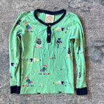 Load image into Gallery viewer, TBBC Sutton's Sweet Dream Pajamas Set Hart's Croquet Soiree with Nantucket Navy 7
