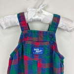 Load image into Gallery viewer, Vintage OshKosh B&#39;gosh Plaid Footie Overalls 3-6 Months
