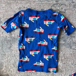 Load image into Gallery viewer, Hanna Andersson Blue Ice Cream Truck Short John PJs 130 cm 8
