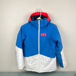 Load image into Gallery viewer, Helly Hansen Girls Stellar Detachable Hood Ski Jacket Ultra Blue 10
