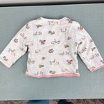 Load image into Gallery viewer, Mini Boden Cosy Velour Reversible Jacket &amp; Pants Set Pink/Ivory Ducks 3-6 Months

