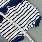 Load image into Gallery viewer, Vintage Weebok Blue Striped Tennis Ruffle Romper 3-6 Months NWOT
