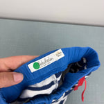 Load image into Gallery viewer, Mini Baby Boden Blue Stripe Jersey Shorts 12-18 Months
