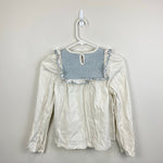 Load image into Gallery viewer, Cyrillis Paris Long Sleeve Smocked Ruffle Blouse 12
