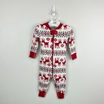 Load image into Gallery viewer, Hanna Andersson Holiday Dear Deer HannaJams Sleeper75 cm 12-18 Months
