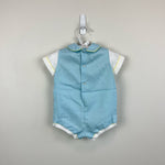 Load image into Gallery viewer, Vintage Blue Teddy Bear Romper 3-6 Months
