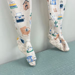 Load image into Gallery viewer, Magnetic Me Cozy Home Alphabet Organic Cotton Footie Sleeper 12-18 Months
