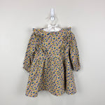 Load image into Gallery viewer, Mini Boden Long Sleeve Ruffle Dress Multi Ditsy Floral 12-18 Months
