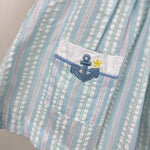 Load image into Gallery viewer, Vintage Samara Pastel Seersucker Sailboat Dress Set 6-9 Months
