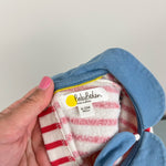 Load image into Gallery viewer, Mini Boden Cozy Striped Pocket Dress 6-12 Months
