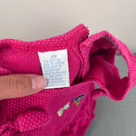 Load image into Gallery viewer, Vintage Tiny Toes Pink Ruffle Bow Romper 12 Months
