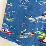 Load image into Gallery viewer, Mini Boden Short Sleeve Printed Pocket T-Shirt Nautical Blue 3-4
