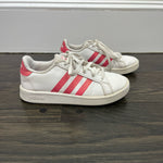 Load image into Gallery viewer, Adidas Girls Grand Court Sneakers Pink White 13
