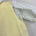 Load image into Gallery viewer, Vintage Cradle Togs Yellow Footie Cat Overalls Set 0-6 Months
