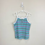 Load image into Gallery viewer, Cat &amp; Jack Girls Striped Ribbed Tank Top Small 6
