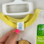 Load image into Gallery viewer, Vintage Curity Peek-A-Puppy Terry Diaper Shirt Set Small NWT
