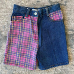 Load image into Gallery viewer, Vintage Rachel's Kids Patchwork Denim Shorts 8
