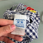 Load image into Gallery viewer, Kelly's Kids Plaid Puppy Tractor Shortall 5/6
