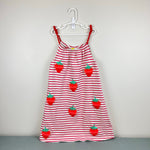 Load image into Gallery viewer, Mini Boden Striped Strawberry Applique Tank Dress 11-12
