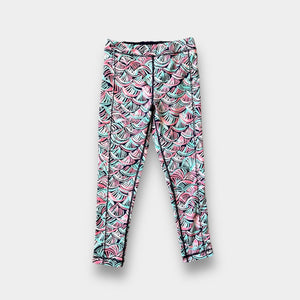 Lilly Pulitzer Girls Mini Weekender Leggings Bright Navy Neptunes Net M 6-7