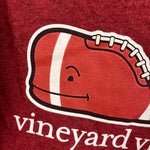 Load image into Gallery viewer, Vineyard Vines Boys' Textured Football Whale Long-Sleeve Pocket T-Shirt Burgundy 7
