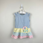 Load image into Gallery viewer, Vintage Tiny Tots Original Seersucker Ruffle Dress Set 4T
