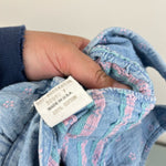 Load image into Gallery viewer, Vintage OshKosh B'gosh Blue Floral Jumper Dress 18 Months USA
