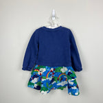 Load image into Gallery viewer, Mini Boden Appliqué Hotchpotch Dress Multi Dragon Sky 3-4
